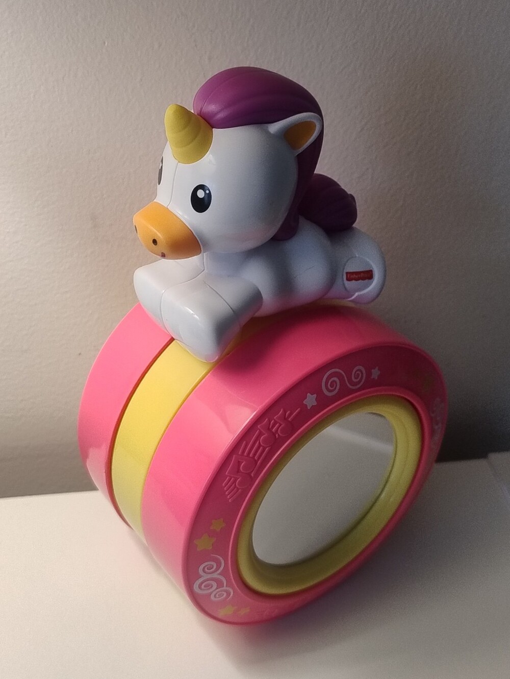 Fisher-Price Crawl Along Musical Unicorn - Develops Gross Motor Skills